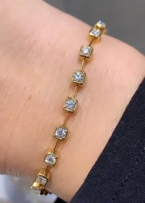 1.78ct t.w. Yellow Gold Diamond Bracelet