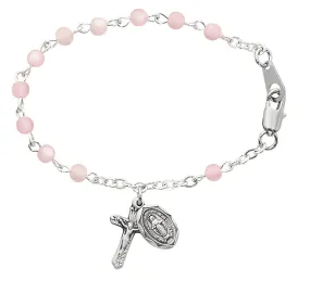 5 1/2in Pink Baby Bracelet - B25D