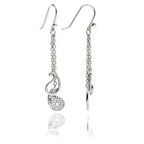 70%  DISCOUNT Ladies' Fashionable  925 Sterling Silver Paisley Charm Dangle Earrings