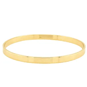 9ct Yellow Gold Oval Bangle