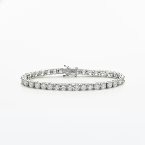 A Daily Presence Tennis Bracelet in 14k White Gold