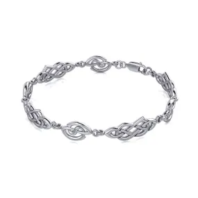 A limitless bound ~ Celtic Knotwork Sterling Silver Bracelet TBG089