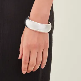 Accessorize London Women's Silver Chunky Bangle