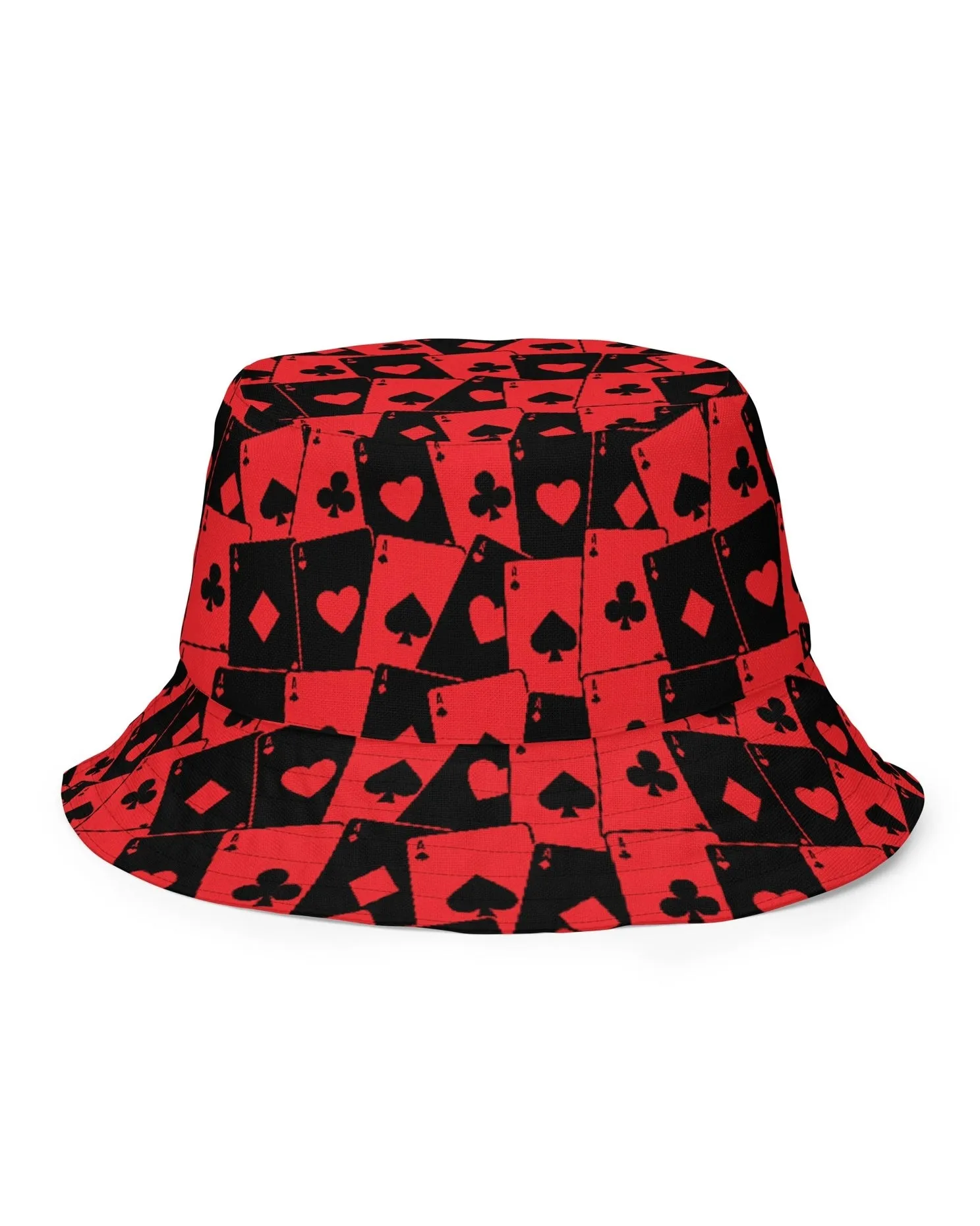 Ace Of Hearts / House Of Cards Reversible Bucket Hat