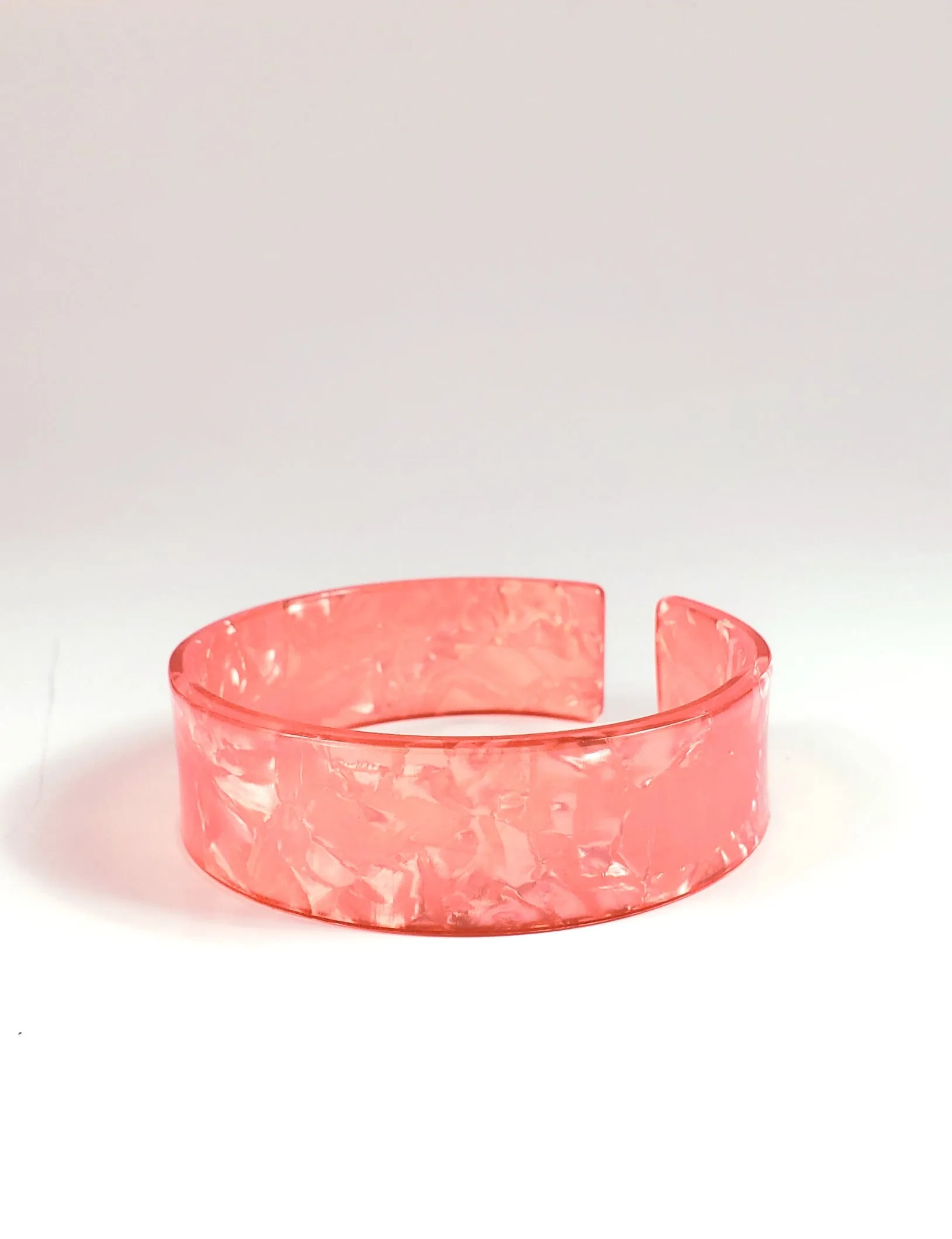 Acetate Bangle in Pink