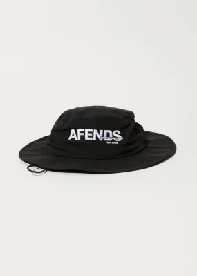 AFENDS Unisex Vinyl - Bucket Hat - Black