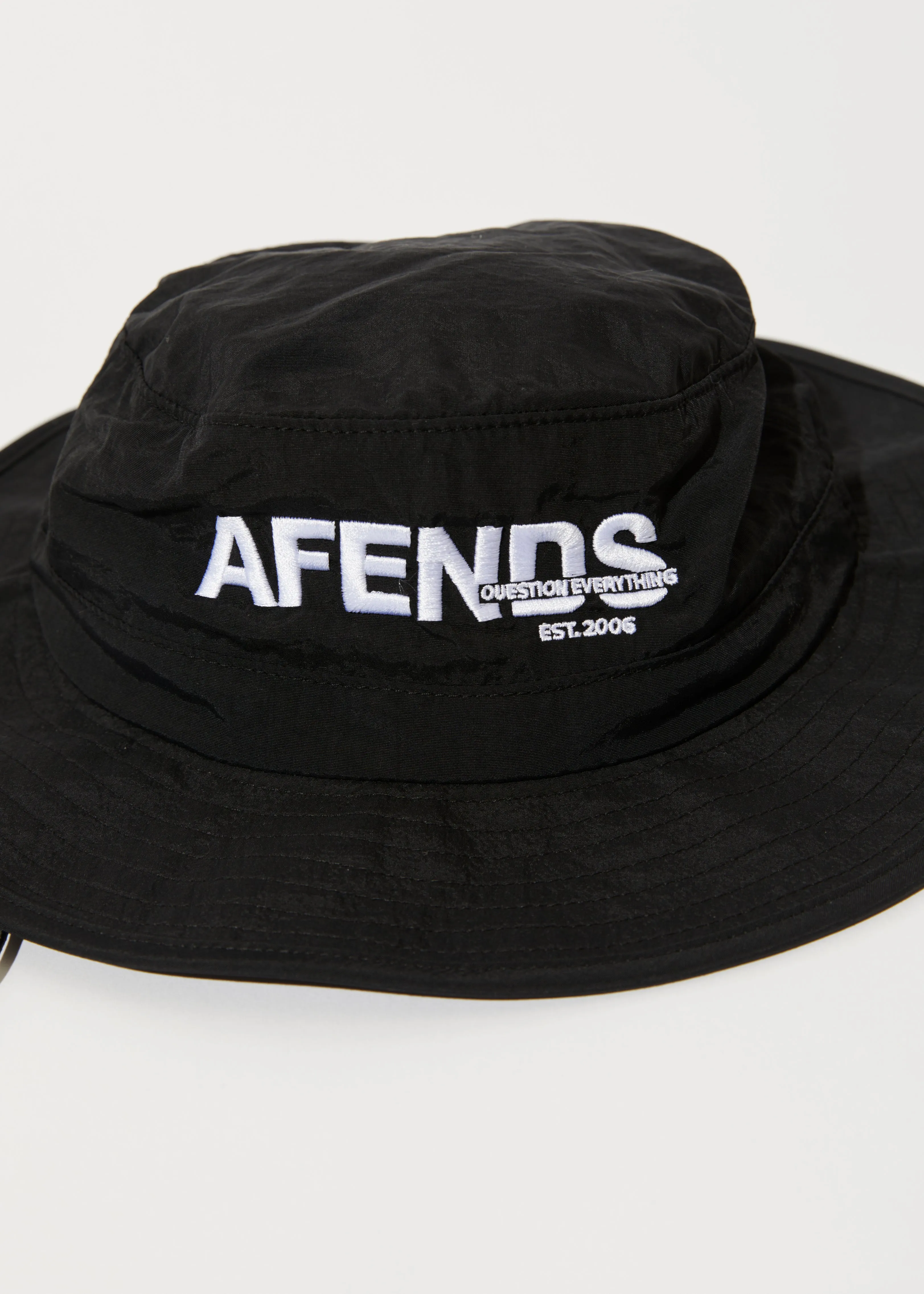 AFENDS Unisex Vinyl - Bucket Hat - Black