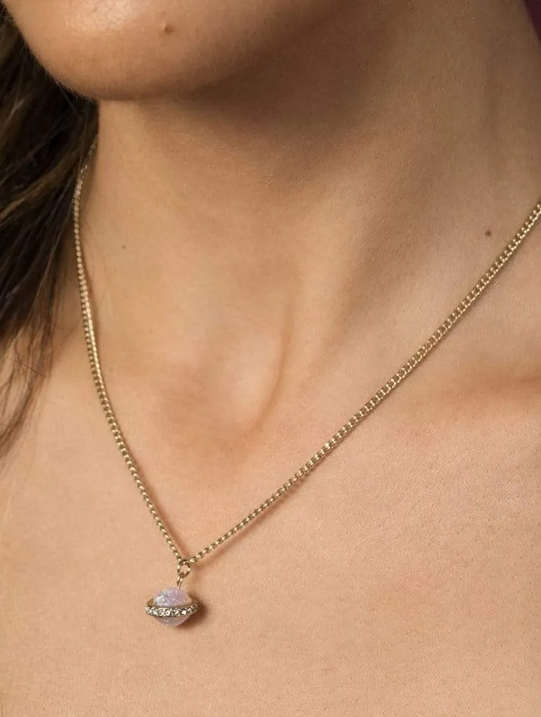 Amelia Liana x Skinnydip Opal Planet Pendant Necklace