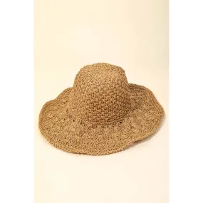 Anarchy Street - Knitted Straw Floppy Sun Hat