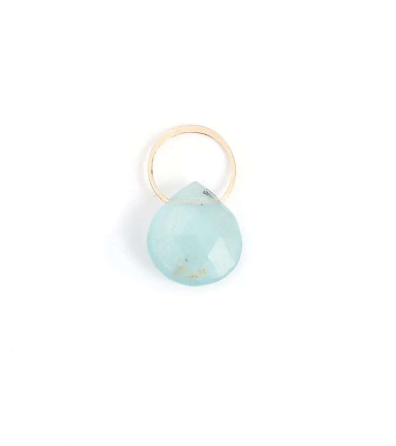 Aquamarine charm