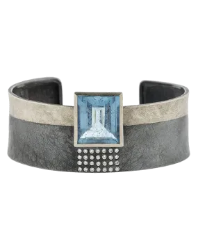 Aquamarine Cuff Bracelet