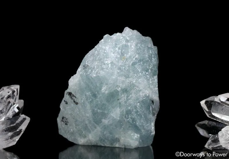 Aquamarine Natural Crystal Altar Stone