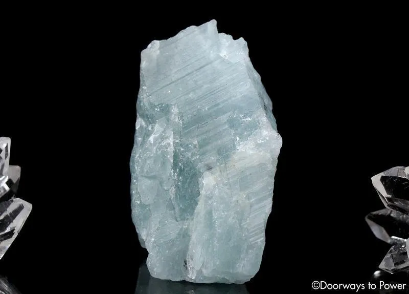 Aquamarine Natural Crystal Altar Stone