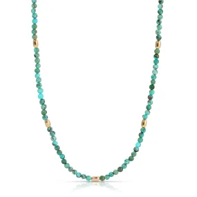 Bali Beaded Necklace in Turquoise