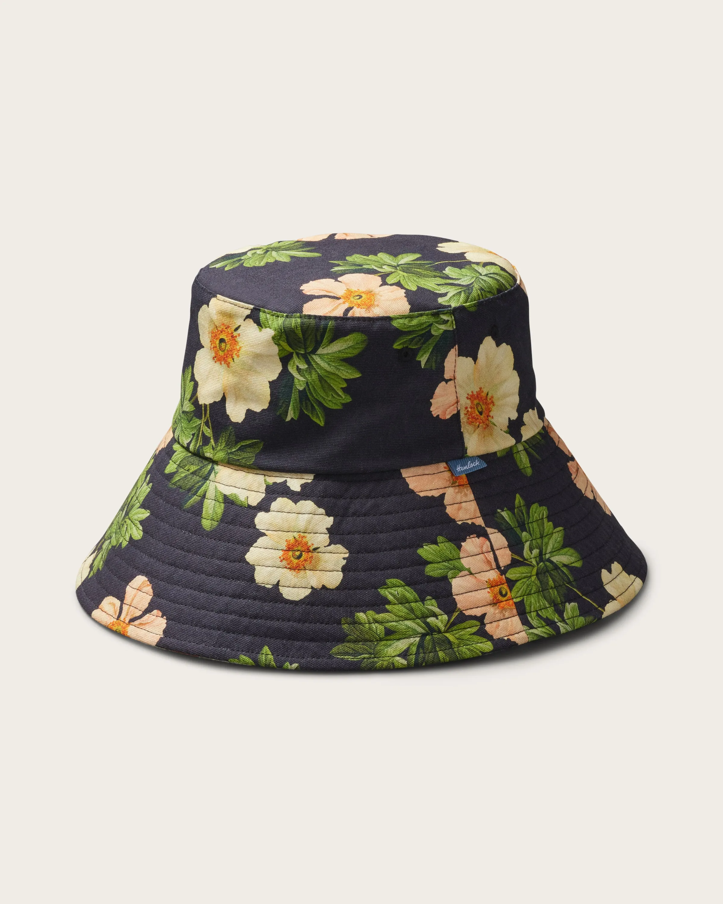 Bali Wide Brim Bucket in Floral