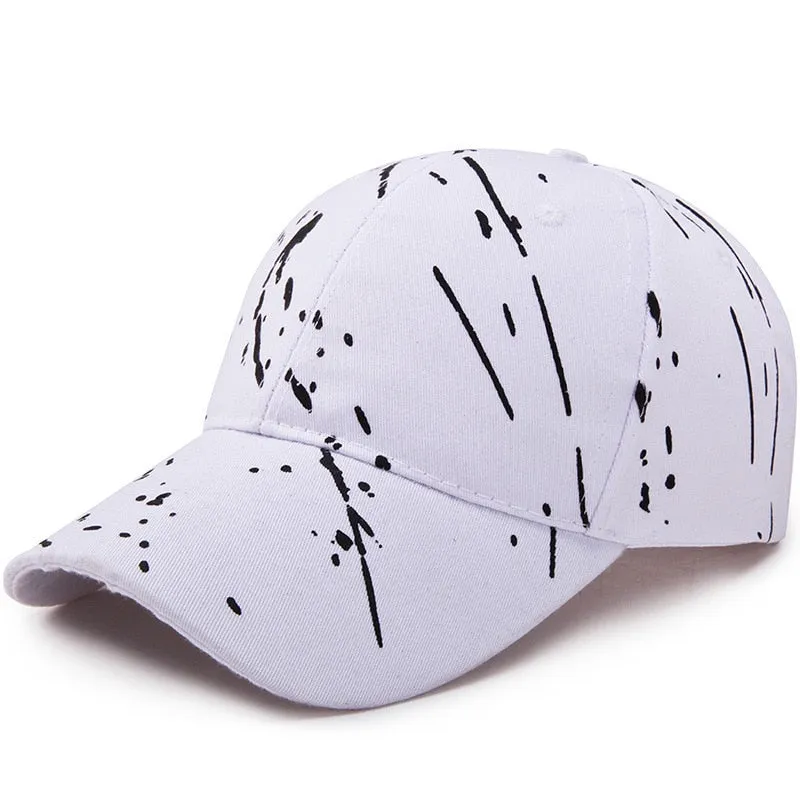 Baseball Cap Spring Summer Sunhat Graffiti Men Women Unisex-Teens Cotton Snapback Caps Hip Hop Fishing Hat Ponytail Visor