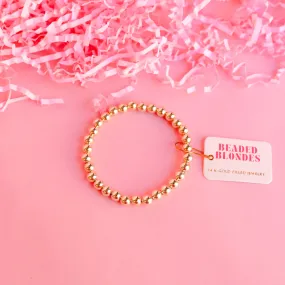 Beaded Blondes | 6MM Gold Beaded Bracelet