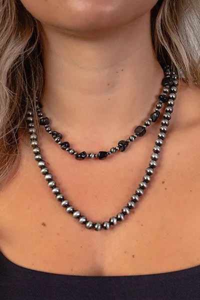 Beaded Stone Necklace