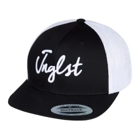 Black 2 Tone Jnglst Retro Trucker cap