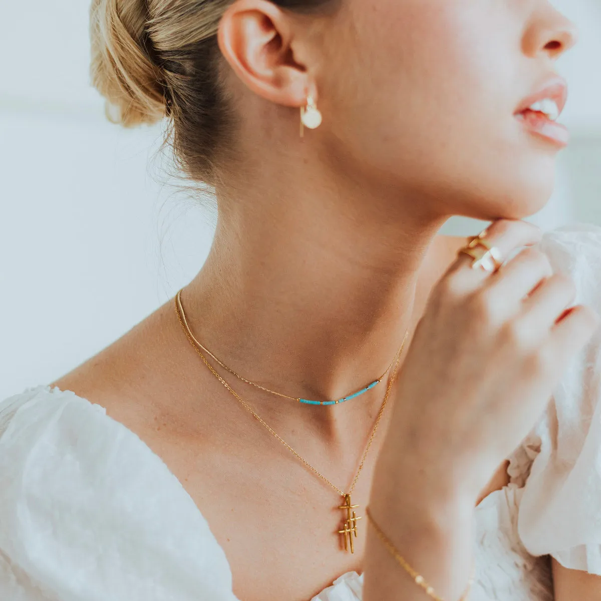 Blessed is She Morse Code Necklace