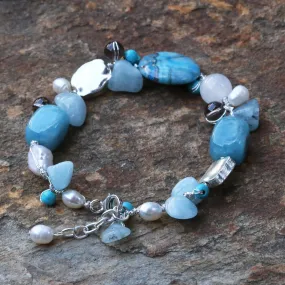 Blue Islands Beaded Bracelet