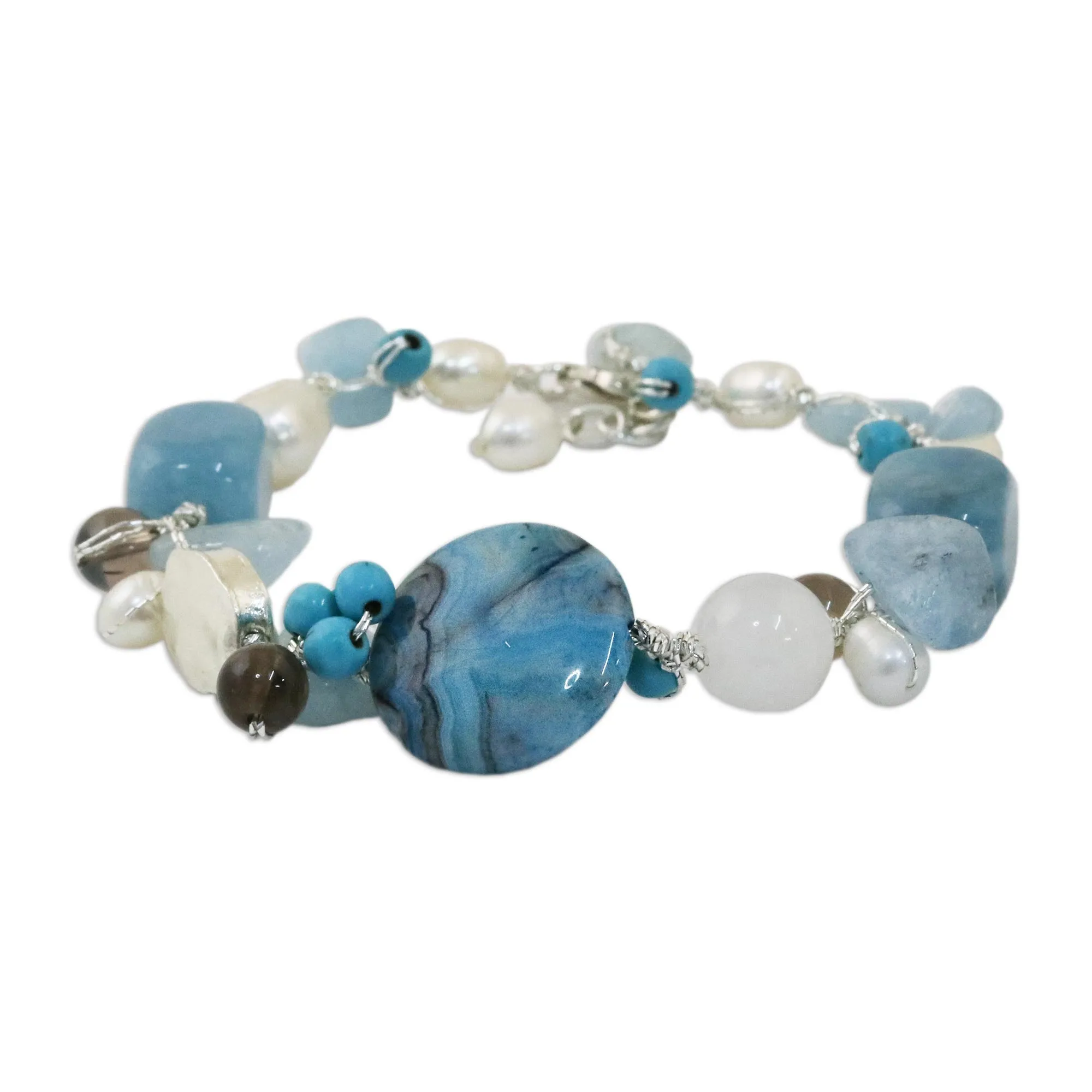 Blue Islands Beaded Bracelet