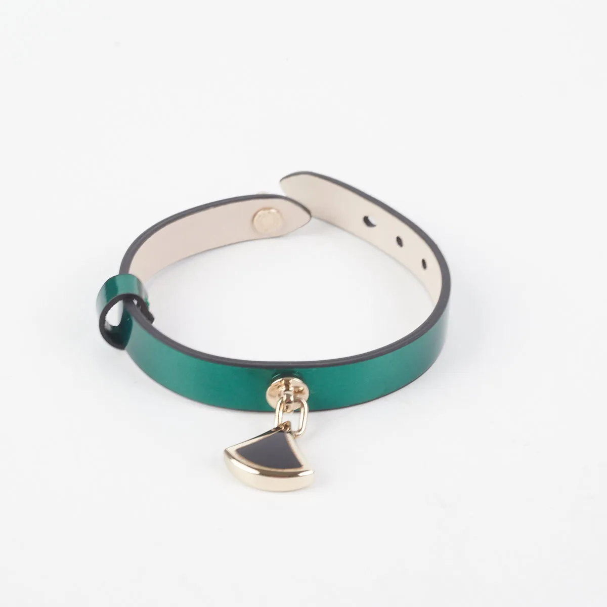 Bvlgari Metallic Emerald Green Bracelet Size 15-16