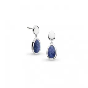 Coast Pebble Azure Duo Droplet Stud Drop Earrings 50173LP