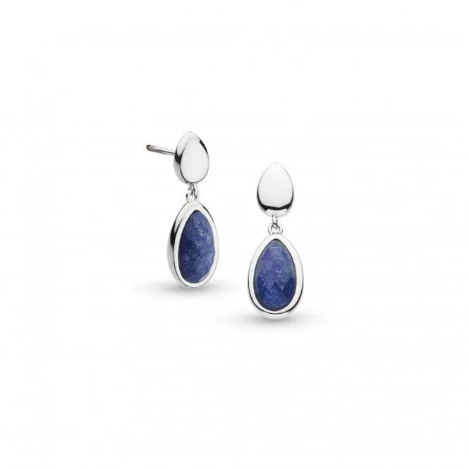 Coast Pebble Azure Duo Droplet Stud Drop Earrings 50173LP