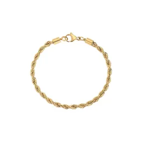 Cres Twisted Rope Chain Bracelet