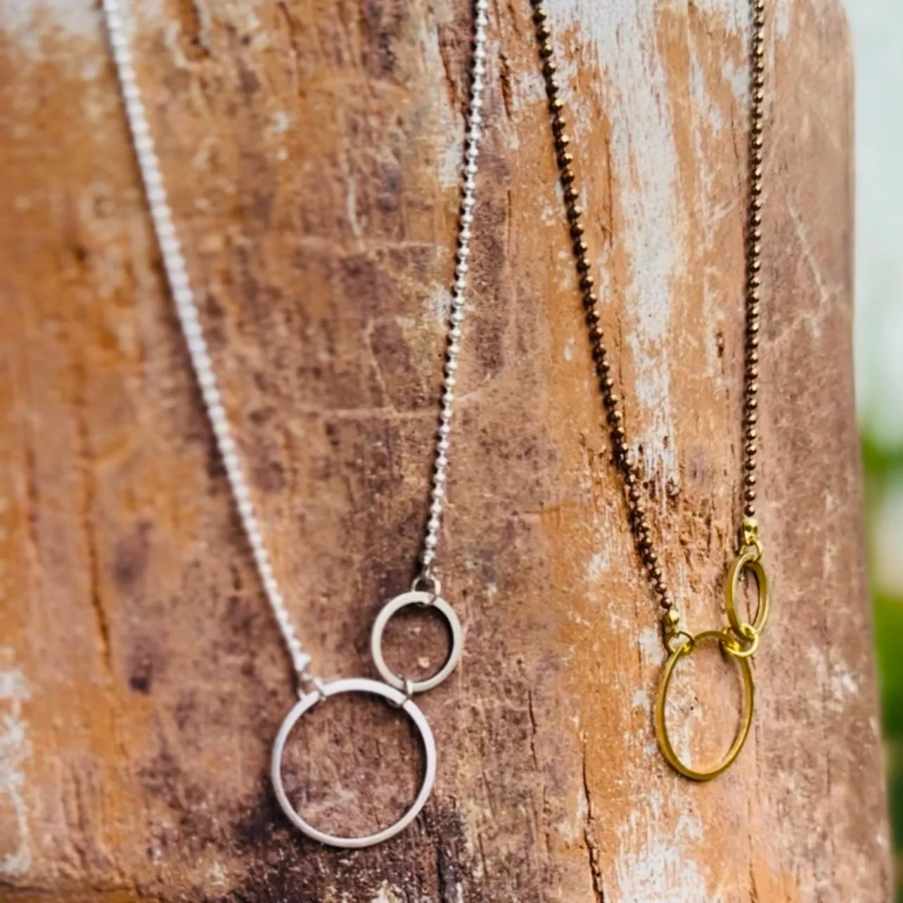 Double Circle Necklace