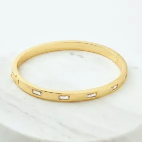 Ebony Bracelet - Gold/Clear