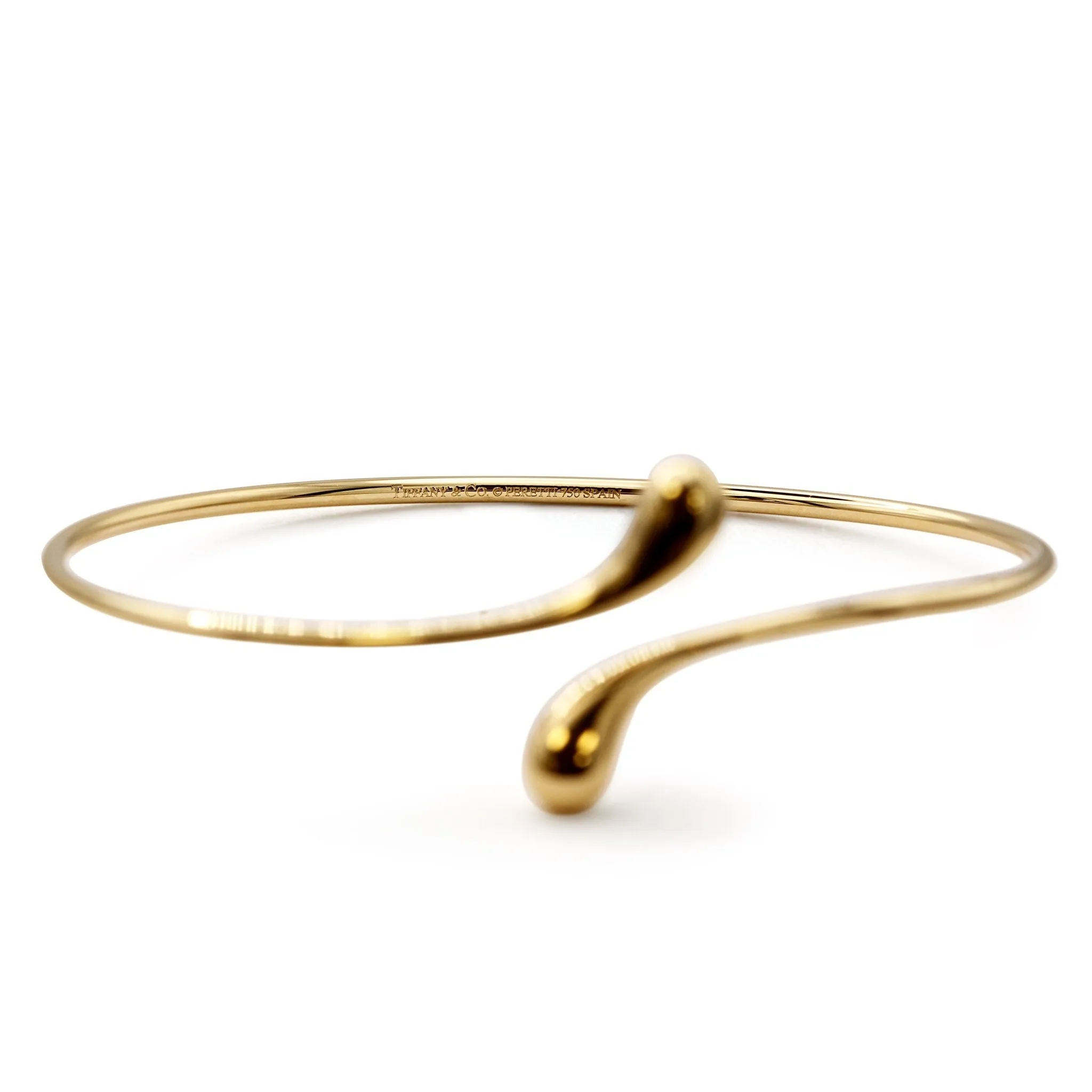 Elsa Peretti For Tiffany Elongated Teardrop Bangle