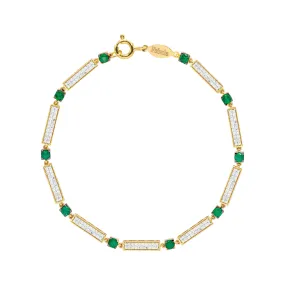 Ember Emerald & Diamond Bracelet