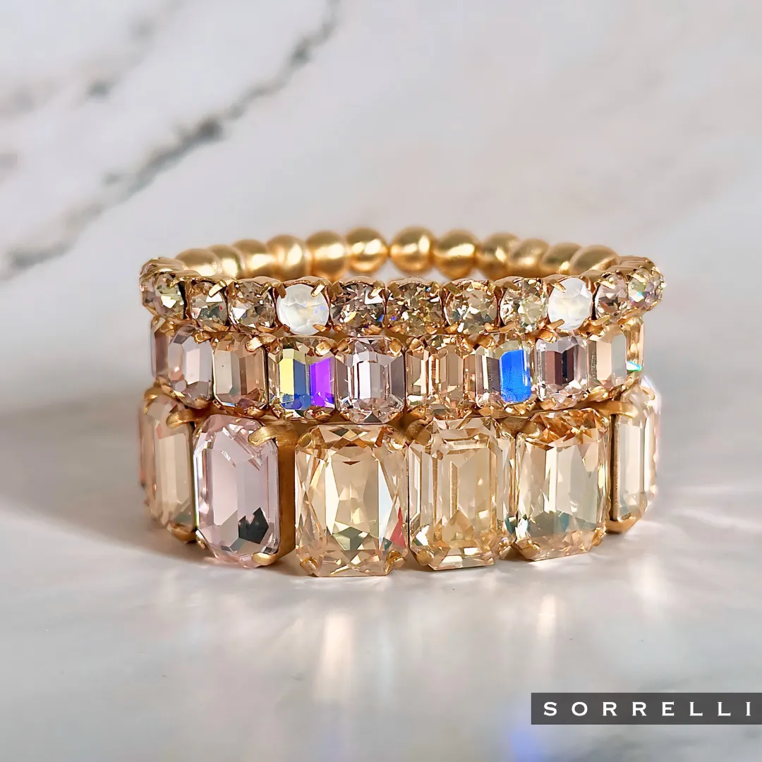 Emerald Cut Stretch Bracelet - 4BFF70MGGGO