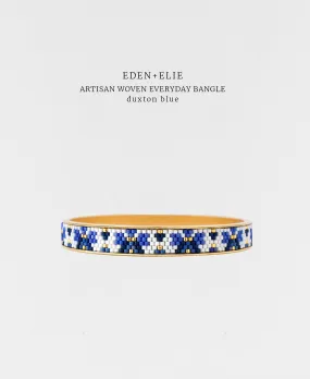 Everyday Gold Narrow Bangle - Duxton Blue