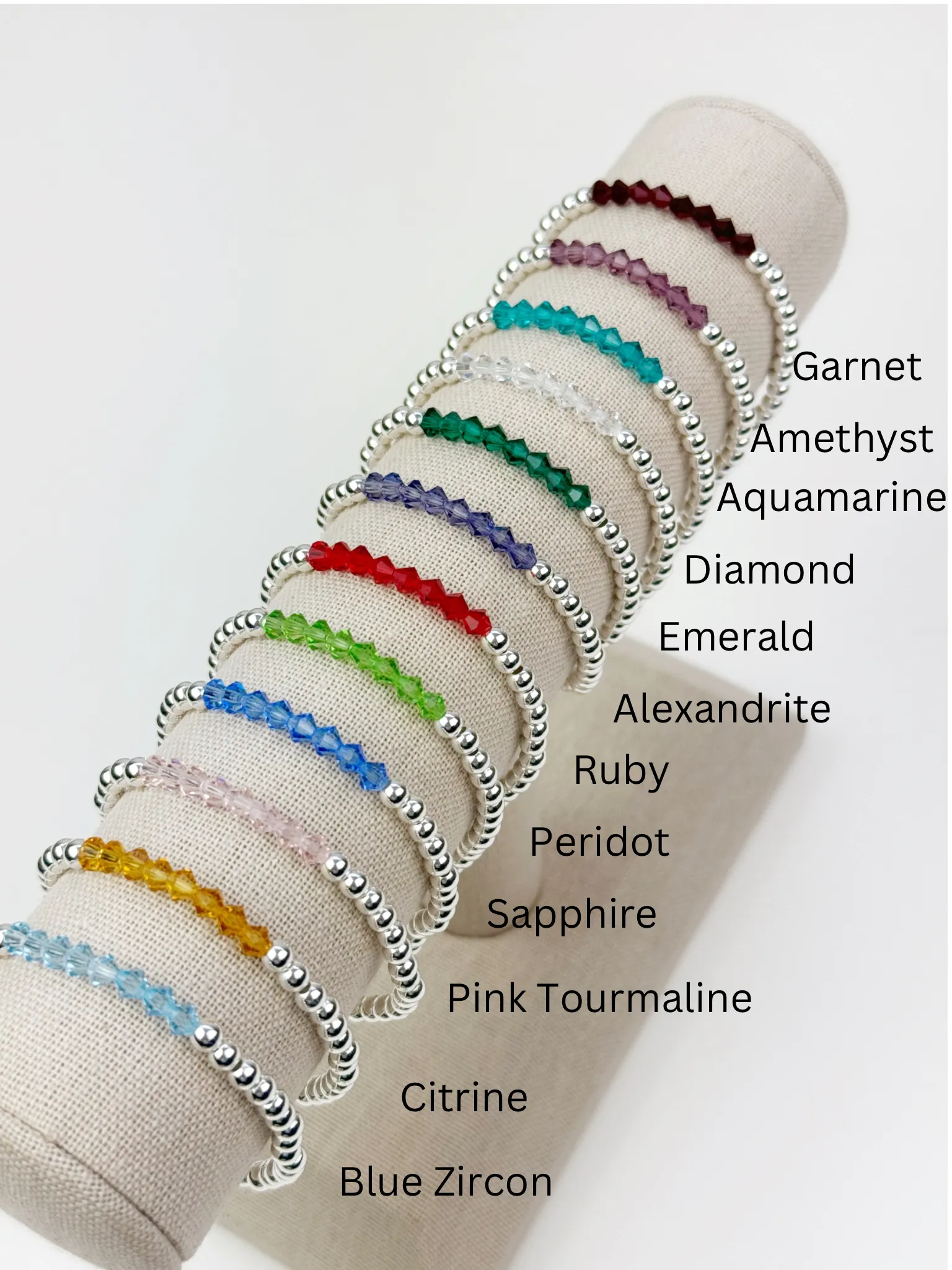 Family Birthstone Beaded Bracelet