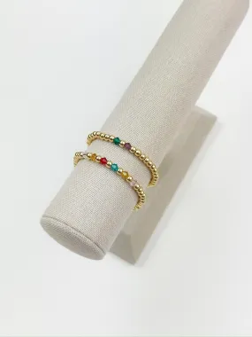 Family Birthstone Beaded Bracelet