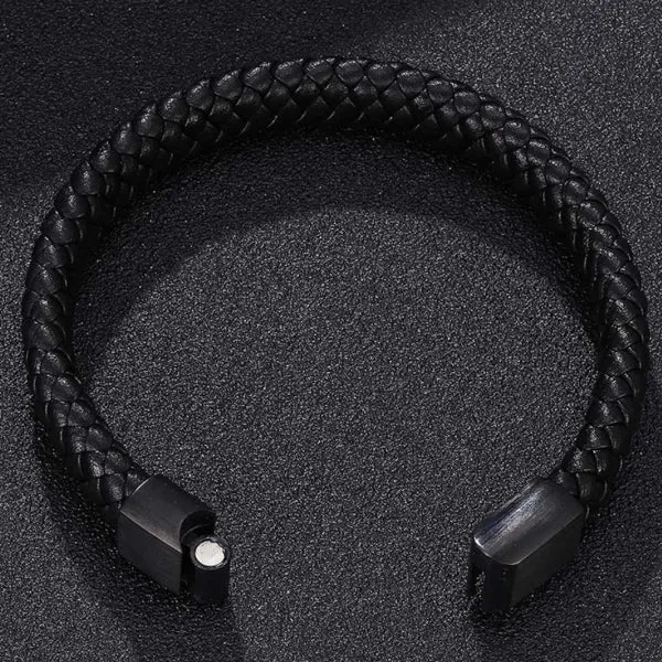 Faux Leather Magnetic Bracelet 人造皮革磁扣手鍊  (KJBR16014)