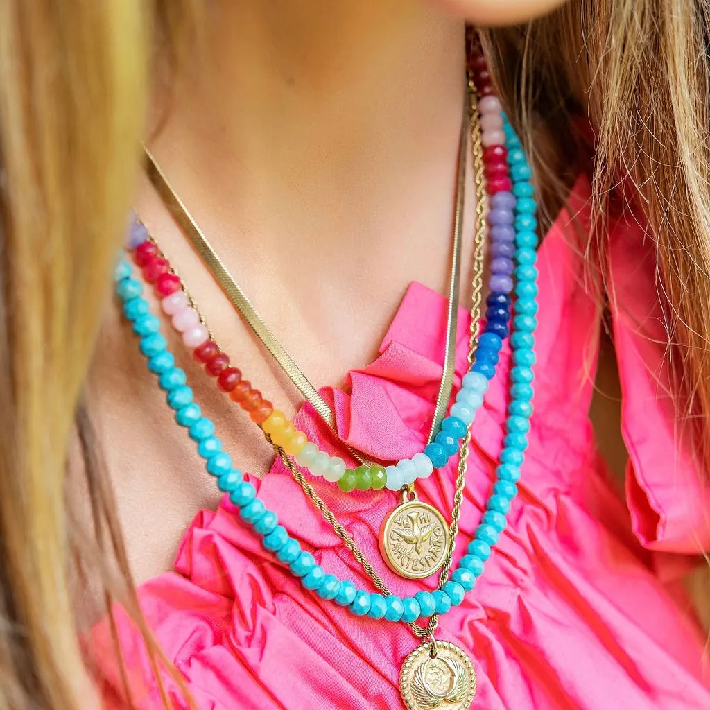 Genuine Turquoise Beaded Necklace