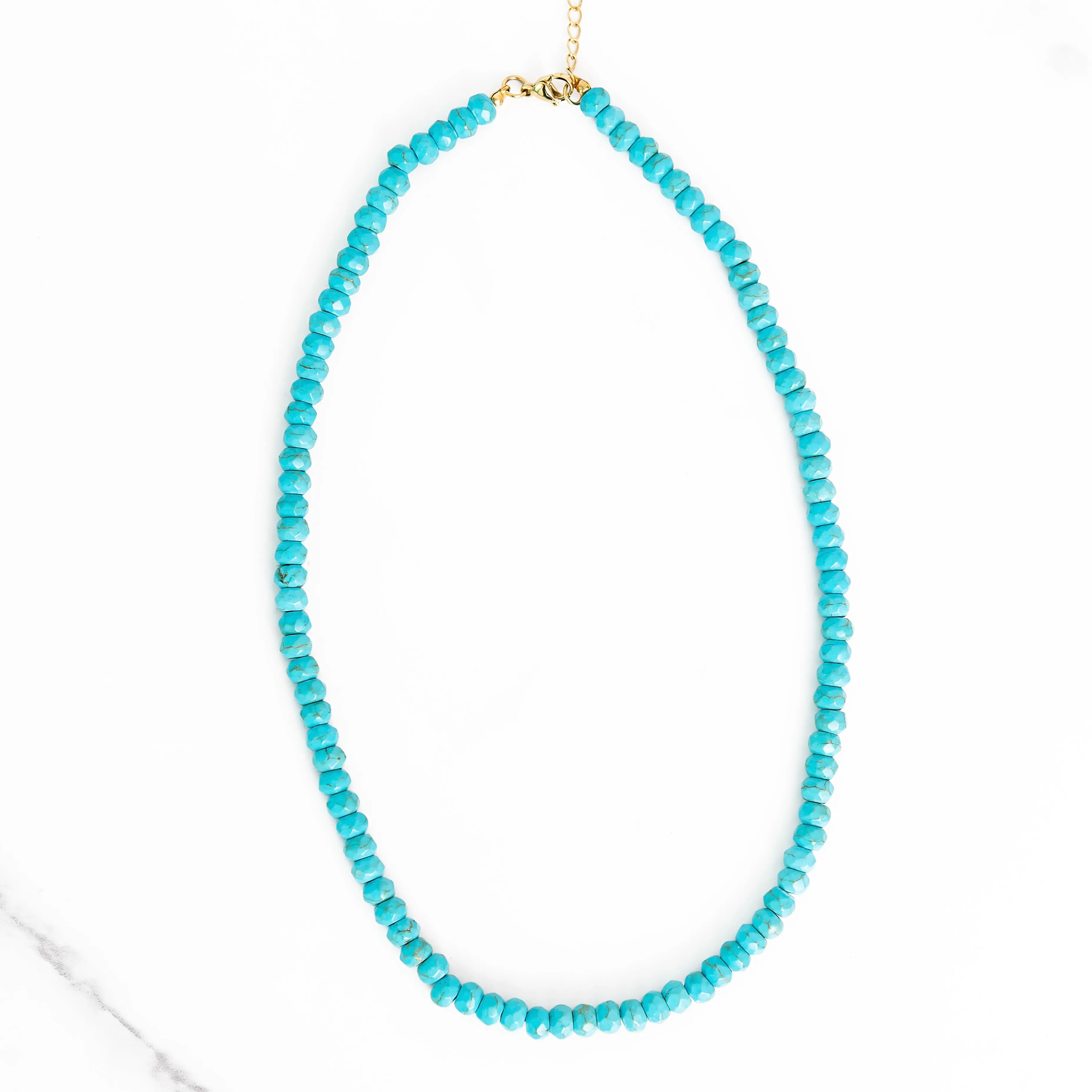 Genuine Turquoise Beaded Necklace