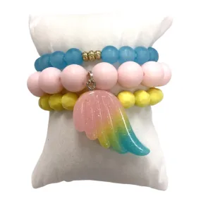 Girls Bracelet Stack - Guardian Angel