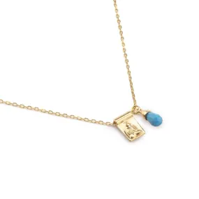 Gold Little Buddha and Sleeping Beauty Necklace