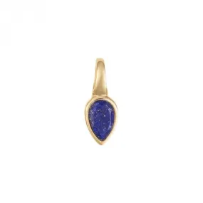 Gold Plated Birthstone September Lapis Lazuli Pendant P5222