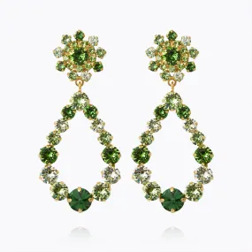 Grace Earrings / Green Combo