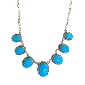 Graduated Sleeping Beauty Turquoise Necklace