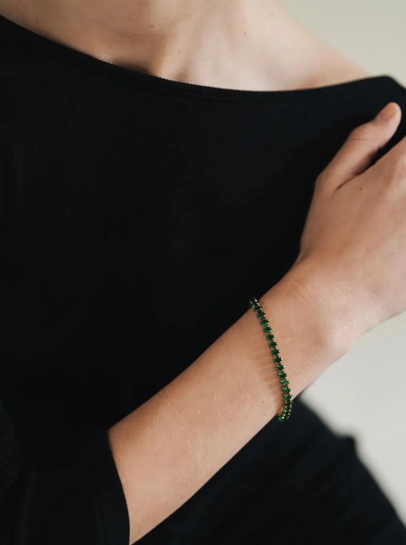 Green Emerald Bracelet