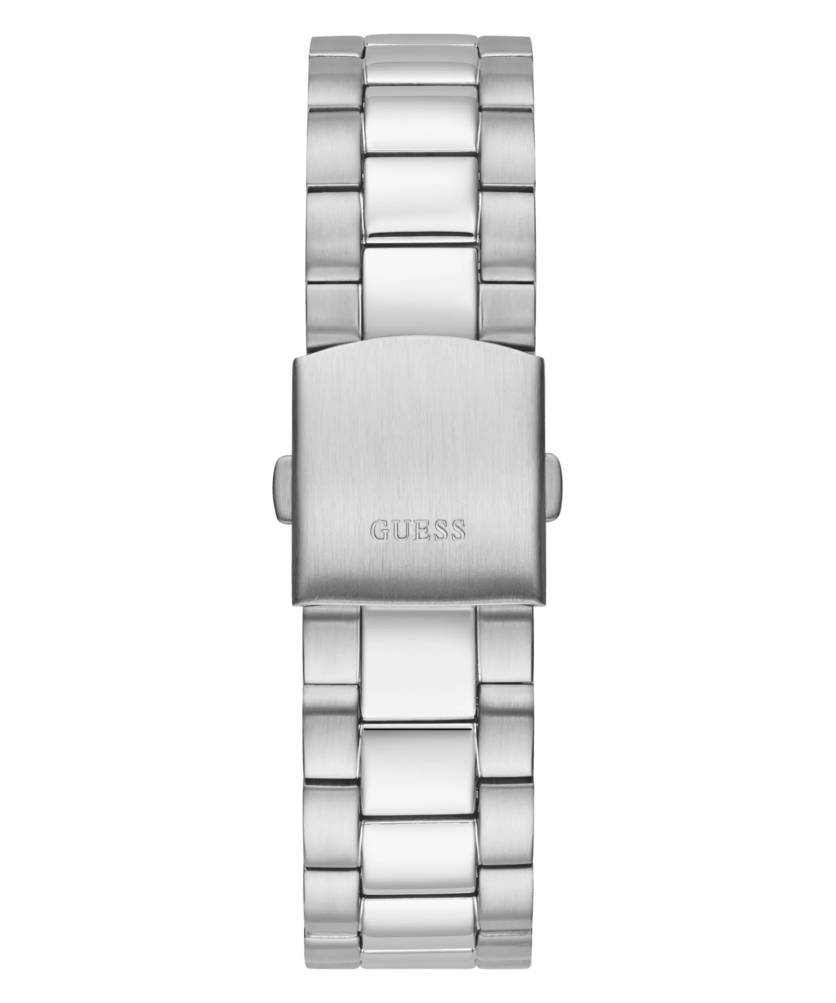 Guess Connoisseur Brushed And Polished Silver Tone Case Semi Gloss Green Day Date Dial And Brushed And Polished Silver Tone Bracelet GW0265G10