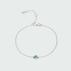 Hampton Emerald & Sterling Silver Bracelet