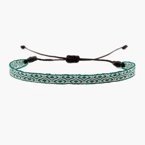 Handmade Purnama Bracelet 81 (Emerald Green/White)